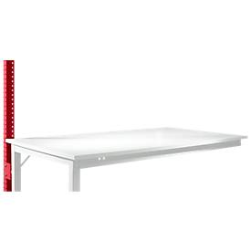 Aufbauportal, niedrig, Ansatztisch SPEZIAL Arbeitstisch/Werkbank UNIVERSAL/PROFI, rubinrot