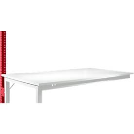 Aufbauportal, niedrig, Ansatztisch STANDARD Arbeitstisch/Werkbank UNIVERSAL/PROFI, rubinrot