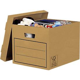 Aufbewahrungsbox BANKERS BOX® Serie Earth, stapelbar, FSC®-zertifizierter Karton, B 320 x T 390 x H 250 mm, braun, 10 St