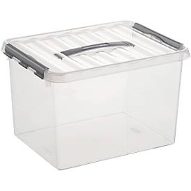 Aufbewahrungsbox Sunware Q-line, Deckel mit Griff, 22 l, L 400 x B 300 x H 260 mm