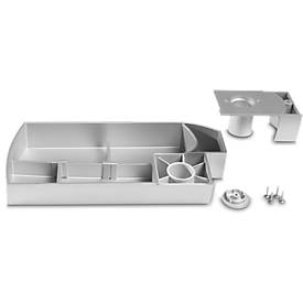 Aufbewahrungsbox Unterbau-Schwenkschale SWING, drehbar, weißalu