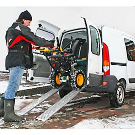 Auffahrrampen, aus Aluminium, Breite 200 mm, Länge wahlweise 1500 oder 2000 mm