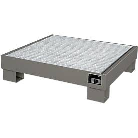 Auffangwanne AW-60, 65l Aufffangvolumen, mit Gitterrost