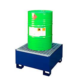 Auffangwanne CEMO, Stahl, mit Gitterrost, versch. Ausführungen