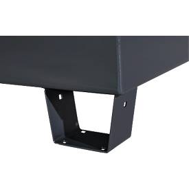 Auffangwanne Schäfer Shop Pure 1000-2, mit verzinktem Gitterrost, L 2650 x B 1300 x H 435 mm, unterfahrbar, Stahl, anthrazit RAL 7016