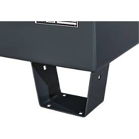 Auffangwanne Schäfer Shop Pure 4/200, mit verzinktem Gitterrost, L 1200 x B 1200 x H 290 mm, unterfahrbar, Stahl, anthrazit RAL 7016