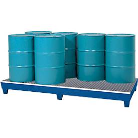 Auffangwanne WG 28, für 8 x 200 l Fässer, lackiert