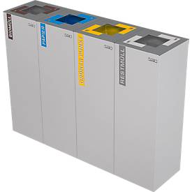 Aufkleber zur Trennung für den Abfallbehälter Alicante, Biomüll, braun