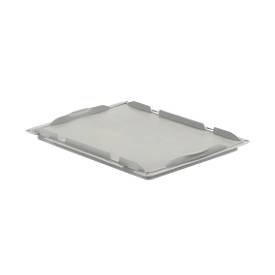Auflagedeckel D43 für Kasten im EURO-Maß LTB/ELB, 400 x 300 mm, grau