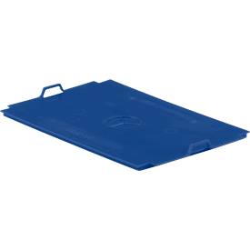 Auflagedeckel RL-KLT-D 35 PP, f. Kleinladungsträger R/RL-KLT, B 300 x T 200 mm, blau