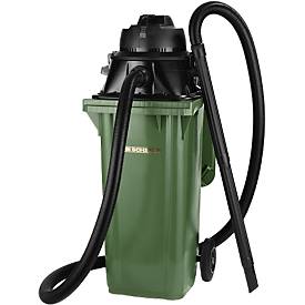 Aufsatzsauger Manutec-Mammut, 1100 W, geeignet für 120 l Mülltonnen, mit oder ohne Werkzeugsteckdose