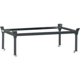 Aufsetzrahmen, für Paletten-Fahrgestell, Stahl, bis 1200 kg, anthrazitgrau, H 370/652 mm