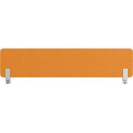 Auftischwand Modus, mit Adapter, 25 mm stark, B 1200 x H 400 mm, gelb