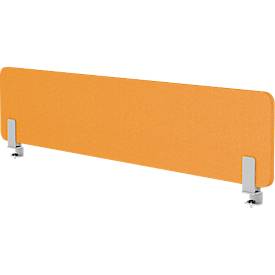 Auftischwand Modus, mit Adapter, 25 mm stark, B 2000 x H 400 mm, gelb