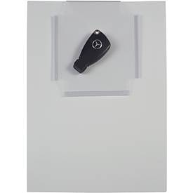 Auftragstasche Eichner 'Light', mit Schlüsselfach, B 230 x T 5 x H 330 mm, 10 Stück, hellgrau/transparent