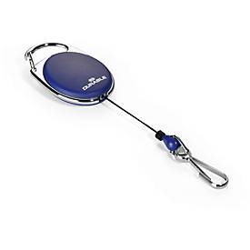 Ausweishalter Jojo Style, mit Metall-Federhaken, 1 Stück, dunkelblau