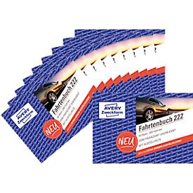 Avery Zweckform 222-10 Fahrtenbuch, A6 Querformat, 10er Pack, FSC®-Papier, weiß