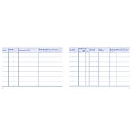 Avery Zweckform 222-5 Fahrtenbuch für PKW, A6 quer, 40 Blatt, 4er Pack + 1 gratis