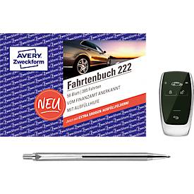 Avery Zweckform 222-5 Fahrtenbuch für PKW, A6 quer, 40 Blatt, 4er Pack + 1 gratis