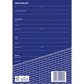Avery Zweckform 223-10 Fahrtenbuch, Format A5, 10 Bücher mit jeweils 40 Blatt, FSC®-Papier, weiß