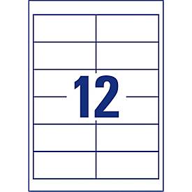 AVERY Zweckform 3659-200 Universal-Etiketten, ultragrip, 97 x 423 mm, DP INTERNETMARKE geeignet