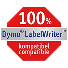 Avery Zweckform Adress Rollenetiketten, Papier, 36 x 89 mm, selbstklebend, weiß, 4680 Etiketten, 18 Rollen