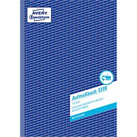 AVERY® Zweckform Aufmaßbuch Nr. 1318, 2 Blatt Blaupapier