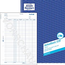 AVERY® Zweckform Aufmaßbuch Nr. 1318, 2 Blatt Blaupapier