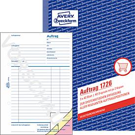 Avery Zweckform Auftragsformulare Nr. 1726