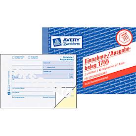 AVERY® Zweckform Einnahme-/Ausgabebeleg Nr. 1755