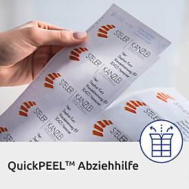 Avery® Zweckform Etiketten 3657-200, A4, universell, permanenthaftend, ultragrip, druckergeeignet, FSC®-Papier, rechteckig, weiß, 8800 Stück auf 220 Bogen