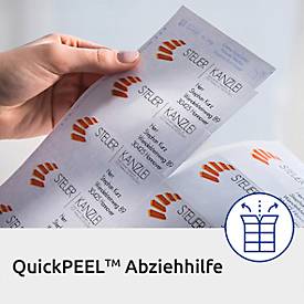 Avery® Zweckform Etiketten 3679, A4, universell, permanenthaftend, ultragrip, druckergeeignet, FSC®-Papier, rechteckig, weiß, 1000 Stück auf 100 Bogen