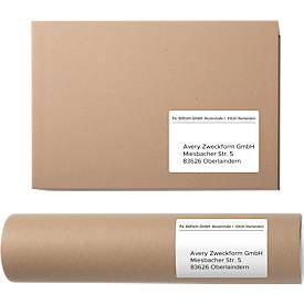 Avery Zweckform Etiketten 6601, universal, ultragrip, geeignet für Inkjet- & Laserdrucker, 105 x 148 mm, 260 Stück/65 A4-Bogen, FSC®-Papier, weiß