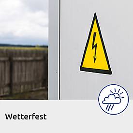 Avery® Zweckform Etiketten J4773, wetterfest, permanenthaftend, druckergeeignet, rechteckig, Polyester, matt weiß, 240 Stück auf 10 Blatt