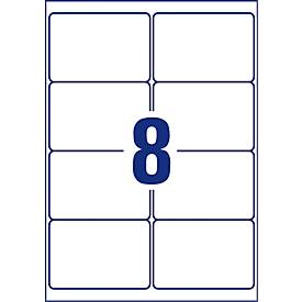 Avery Zweckform Folien-Etiketten, wetterfest, für Innen- und Außenbereich, 99,1 x 67,7 mm