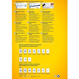 Avery Zweckform Folien-Etiketten, wetterfest, für Innen- und Außenbereich, 99,1 x 67,7 mm