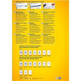 Avery Zweckform Folien-Etiketten, wetterfest, wieder ablösbar, 70 x 37 mm