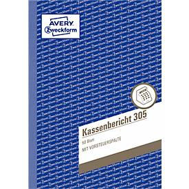 Avery Zweckform Kassenbericht Nr. 305