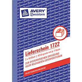 AVERY™ Zweckform Lieferschein Nr. 1722