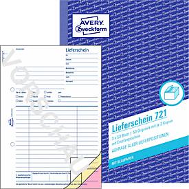 AVERY® Zweckform Lieferschein Nr. 721