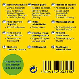 Avery Zweckform Markierungspunkte Spenderbox, permanent haftend, Dm. 19 mm, grün