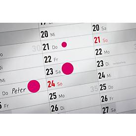 Avery Zweckform Markierungspunkte Spenderbox, permanent haftend, Dm. 19 mm, rot