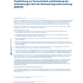 Avery Zweckform Mitarbeiterverpflichtungserklärung nach DSGVO, DIN A4, selbstdurchschreibend, 2x40 Blatt
