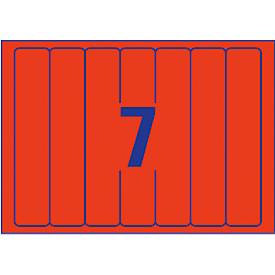 AVERY® Zweckform Ordner-Etiketten, ultragrip, schmal, rot, 140 Stück