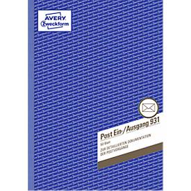 Avery Zweckform Post Ein-/Ausgangsbuch Nr. 931