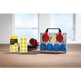 Avery Zweckform Prüfplakette 7902 mit Jahreszahl 20__zum Selbereintragen, extrem robust, Ø 30 mm, 80 Stück/10 Bogen, Vinylfolie, gelb