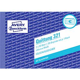 Avery Zweckform Quittung inkl. MwSt. Nr. 321