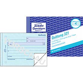 Avery Zweckform Quittung inkl. MwSt. Nr. 321