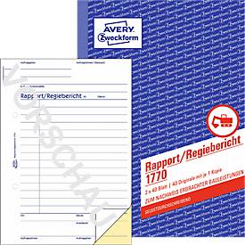 Avery Zweckform Rapport/Regiebericht Nr. 1770