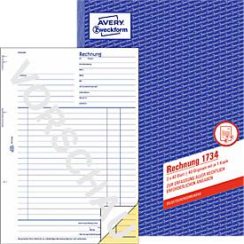 AVERY® Zweckform Rechnung, 1. und 2. Blatt bedruckt Nr. 1734